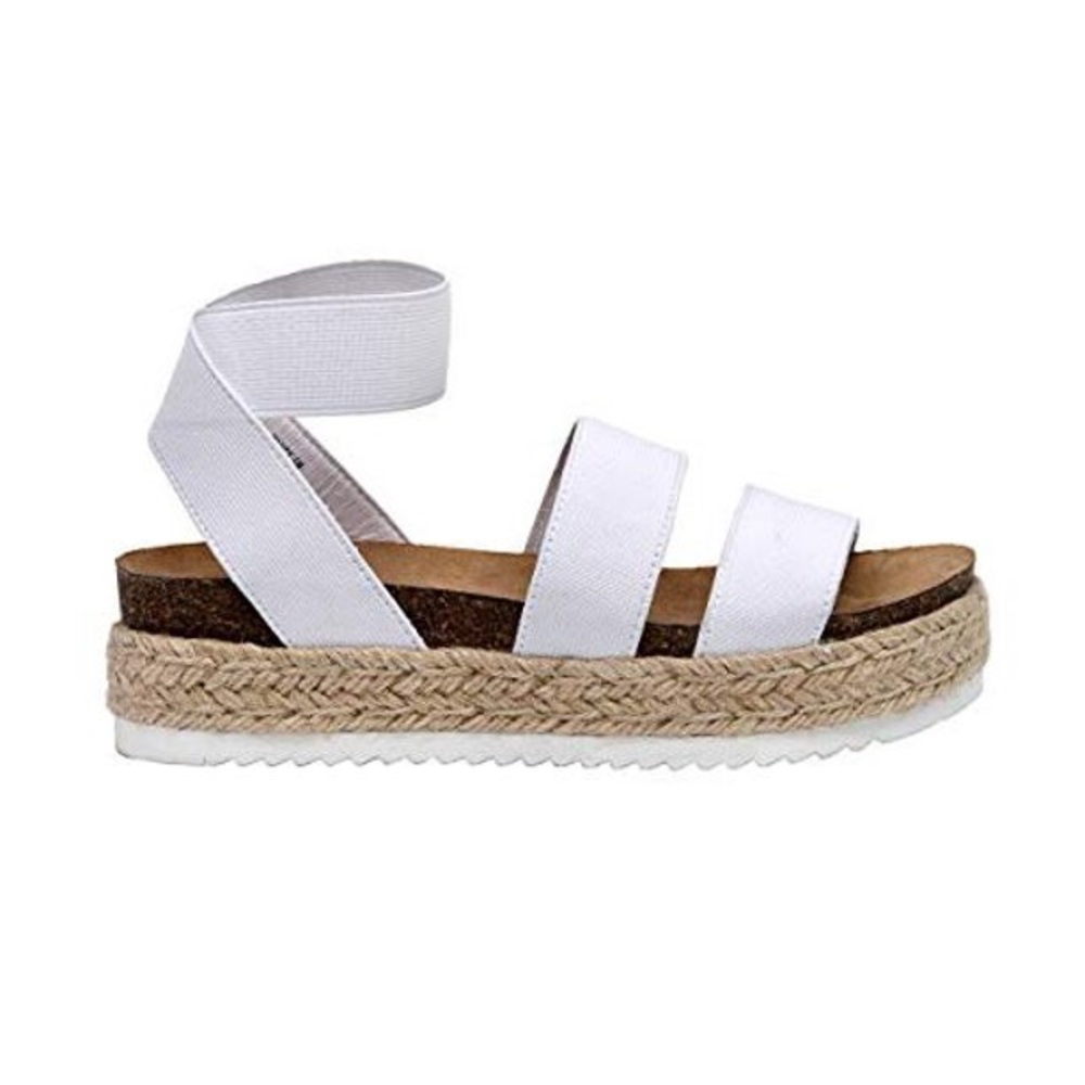 White size 8 platforms were to big for me